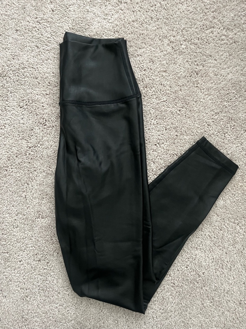 Black Faux Leather Leggings